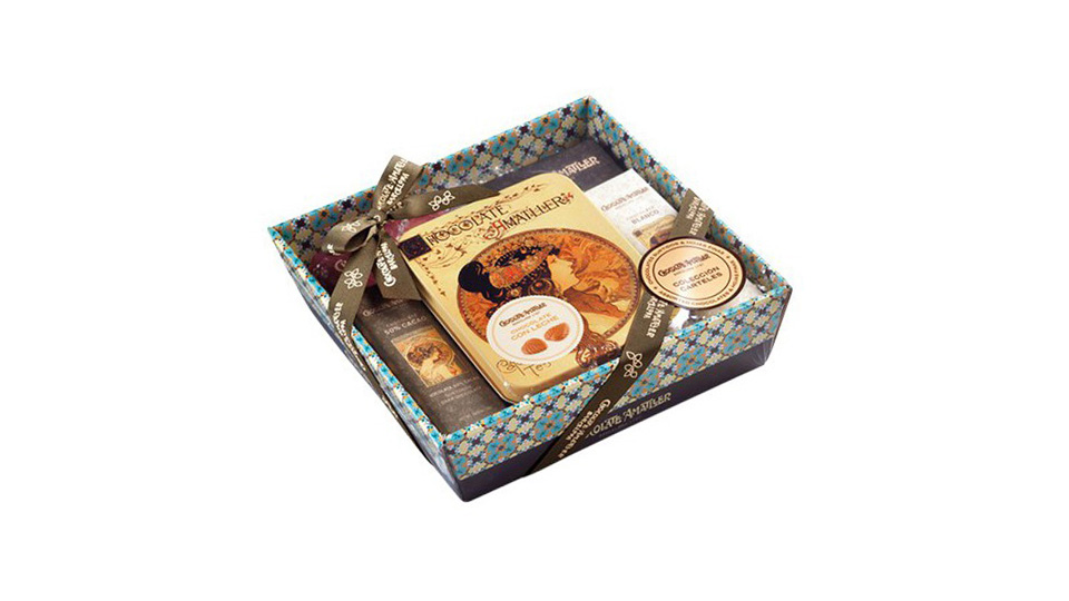 CHOCOLATES AMATLLER -Cesta Surtida colección Carteles